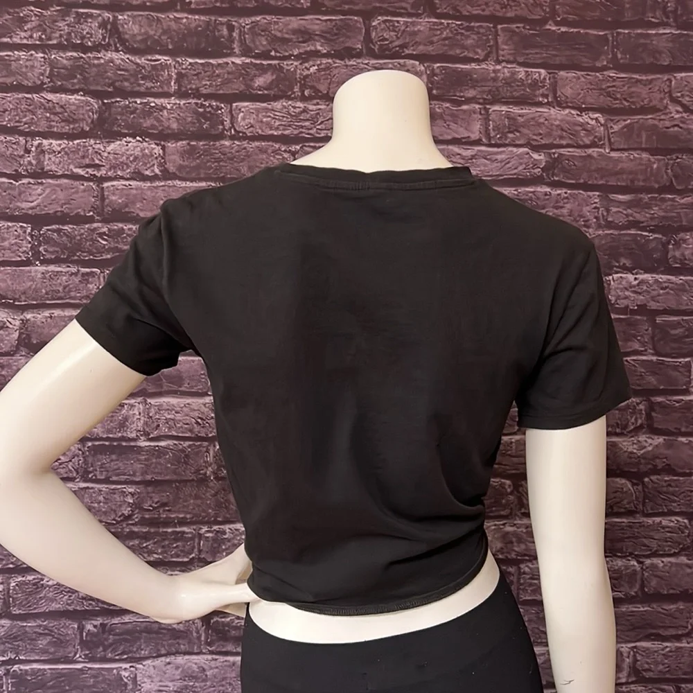 H&M Don’t Text Him Back Tie Front T-shirt, Small - Picture 5 of 6